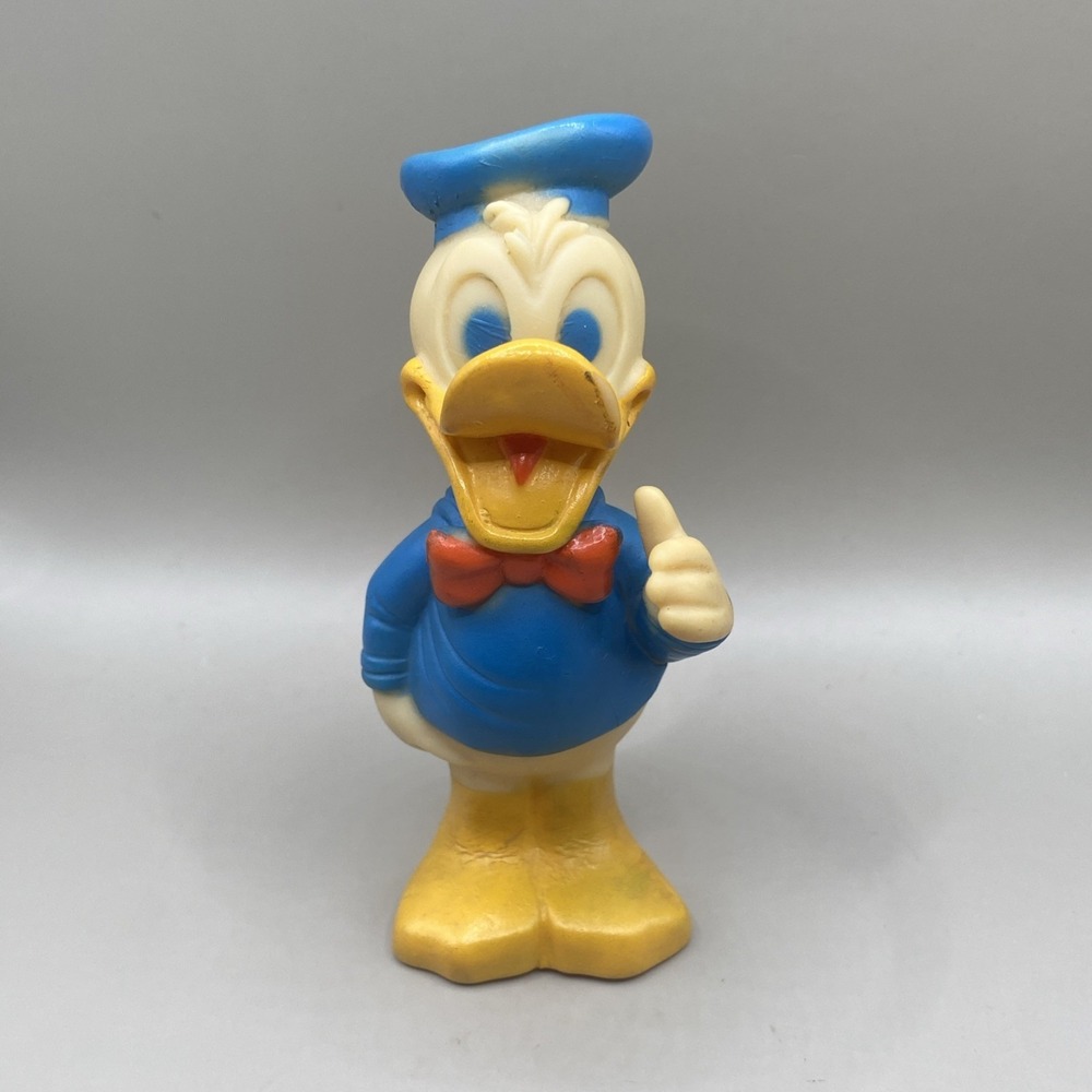 Vintage 1977 Walt‎ Disney Gabriel Donald Duck Rubber Squeak Toy